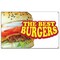Signmission The Best Burgers Banner Concession Stand Food Truck Single Sided B-60 The Best Burgers19 - alternate 1